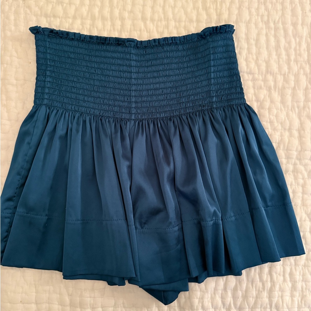 NATURAL LIFE Navy Smocked Skirt